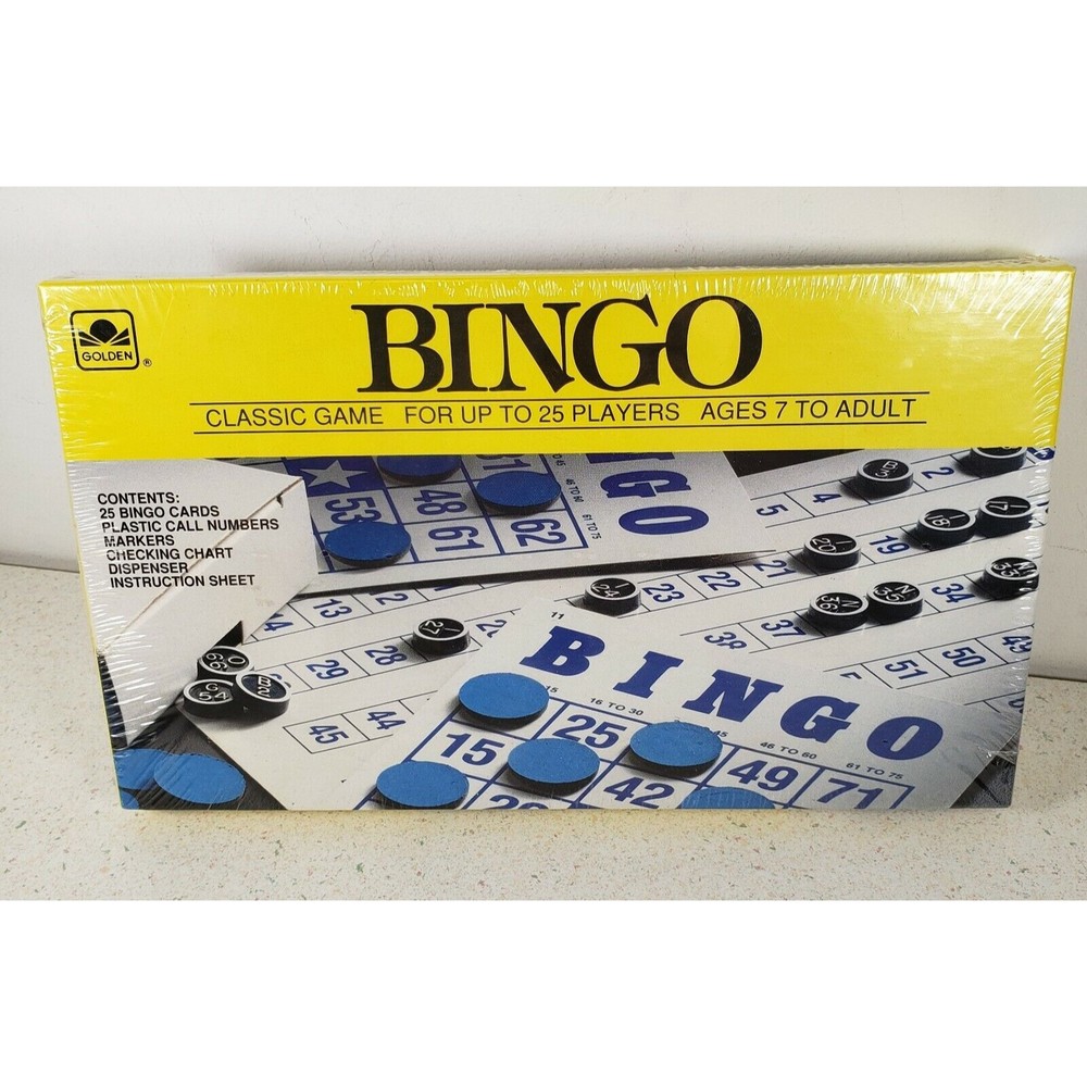Vintage BINGO Classic Game 1991 Golden 40 Card  #4709-6 New Sealed